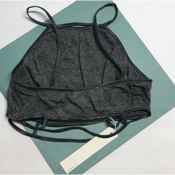 Revolve Line & Dot High Neck Bralette in Gray  - Size M - NWT - Picture 3 of 6